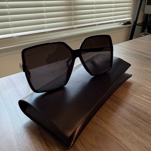 Yves Saint Laurent Dark Geometric Sunglasses - Picture 5 of 7